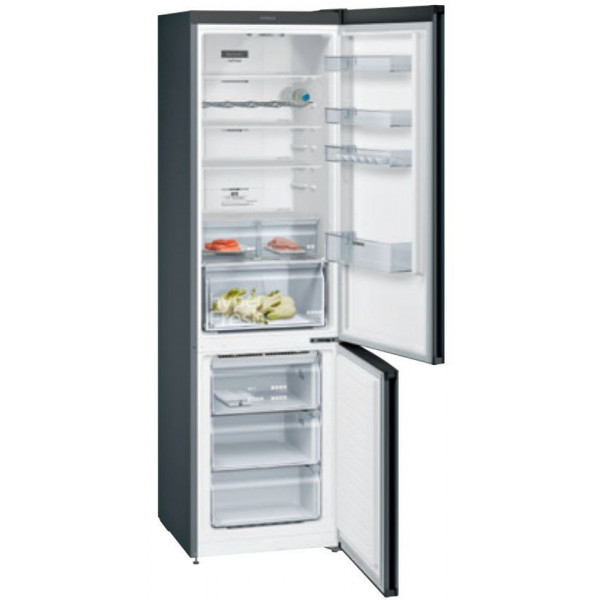 FRIGO COMBI BLACK INOX NO FROST SIEMENS KG39NXXEA 2030X600MM.CLA.A++