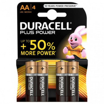 PILA ALCALINA DURACELL PLUS AA K4