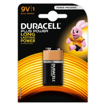 PILA ALCALINA DURACELL PLUS 9V K1