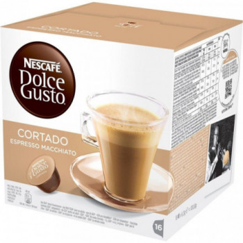 CAPSULA CAFETERA CORTADO DOLCE GUSTO CORTADO ESP. MAC 100 3 CAJAS DE 16 CAPSU.