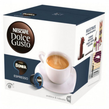 CAPSULA CAFETER CAFE DOLCE GUSTO ESPRESSO BONKA 3 CAJAS DE 16 CAPS.