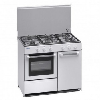 COCINA CON PORTABOMBONA EMWELL P-5 NEW F.G. B.GAS BUTANO BLANCA