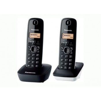 TELEFONO DECT DUO PANASONIC KX-TG1612SP1 NEGRO/BLANCO