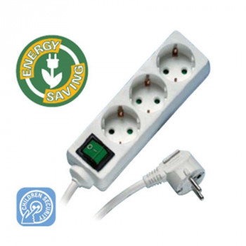 CABLE  VIVANCO .EBLS 3W REGLETA 3 ENCHUFES CON INTERRUPTOR