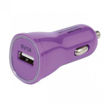 CABLE  VIVANCO .PBVV1AUSBCCPU CARGADOR USB PARA COCHE 1A LILA