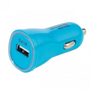 ALIMENTADOR CARGADOR VIVANCO .PBVV1AUSBCCBL CARGADOR USB PARA COCHE 1A AZUL