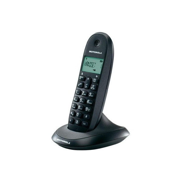 TELEFONO MOTOROLA INALAMB DECT C1001L SINGLE NEGRO+